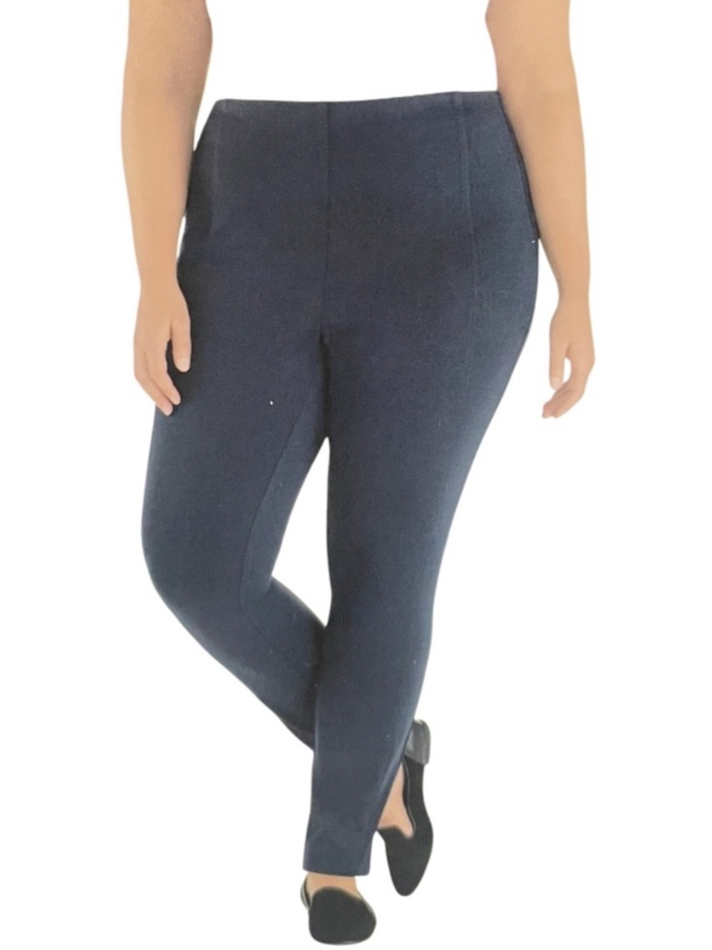 NWT Dalia Plus Navy Blue Dress Legging with Built-in tummy control panel Size 26